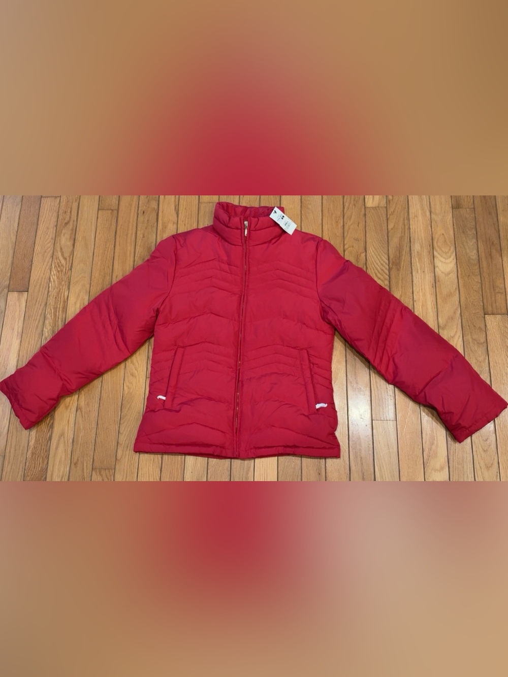 Vintage Y2K FINL 365 Finish Line Athletics Women’s Red Puffer Jacket NWT S